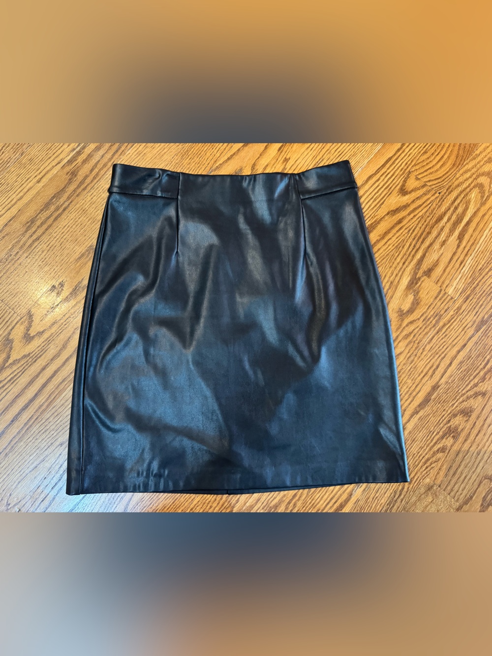 Dynamite Black Faux Leather Mini Skirt